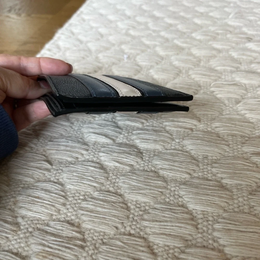 NWOT COACH Slim Billfold Wallet With Varsity Stripe 3004